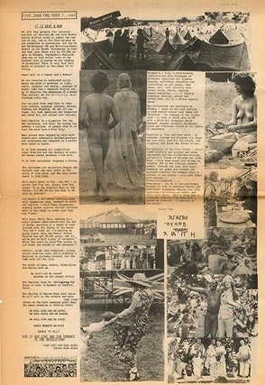 MAYA FREE NATION NEWS #1 & #3-7 (of seven issues published) + “The Movement of Movements”, a 6pp. foolscap mimeograph of Heathcote Williams’s uncredited lead article for the first issue, titled and annotated by him.