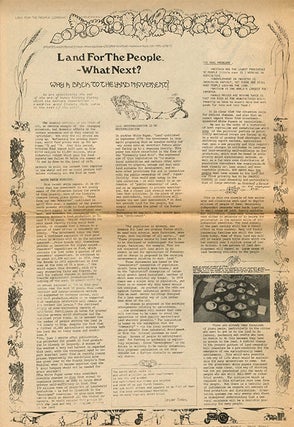 MAYA FREE NATION NEWS #1 & #3-7 (of seven issues published) + “The Movement of Movements”, a 6pp. foolscap mimeograph of Heathcote Williams’s uncredited lead article for the first issue, titled and annotated by him.