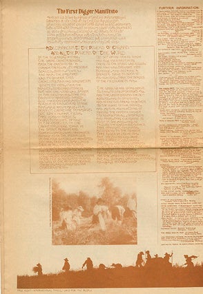 MAYA FREE NATION NEWS #1 & #3-7 (of seven issues published) + “The Movement of Movements”, a 6pp. foolscap mimeograph of Heathcote Williams’s uncredited lead article for the first issue, titled and annotated by him.