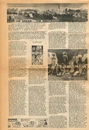 MAYA FREE NATION NEWS #1 & #3-7 (of seven issues published) + “The Movement of Movements”, a 6pp. foolscap mimeograph of Heathcote Williams’s uncredited lead article for the first issue, titled and annotated by him.