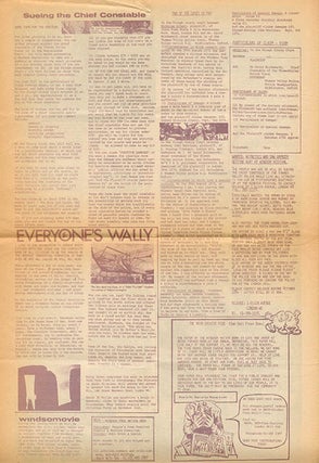 MAYA FREE NATION NEWS #1 & #3-7 (of seven issues published) + “The Movement of Movements”, a 6pp. foolscap mimeograph of Heathcote Williams’s uncredited lead article for the first issue, titled and annotated by him.