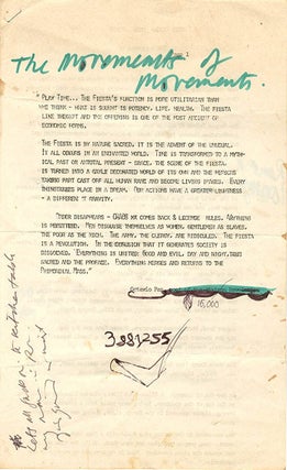 MAYA FREE NATION NEWS #1 & #3-7 (of seven issues published) + “The Movement of Movements”, a 6pp. foolscap mimeograph of Heathcote Williams’s uncredited lead article for the first issue, titled and annotated by him.