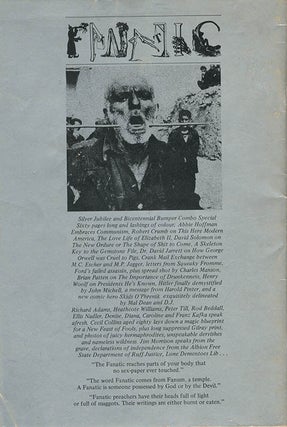 THE FANATIC #1-6 + issue #21/2 + The Fanatic off-print + The Fanatic Supplement (Bath/Amsterdam/Cambridge/London/Frankfurt: c. 1975-c. 1980) - all published.