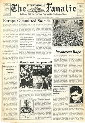 THE FANATIC #1-6 + issue #21/2 + The Fanatic off-print + The Fanatic Supplement (Bath/Amsterdam/Cambridge/London/Frankfurt: c. 1975-c. 1980) - all published.