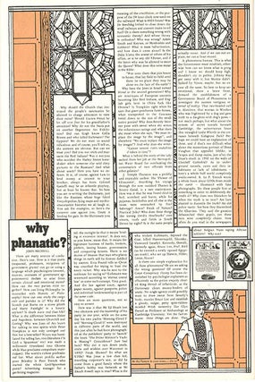 THE FANATIC #1-6 + issue #21/2 + The Fanatic off-print + The Fanatic Supplement (Bath/Amsterdam/Cambridge/London/Frankfurt: c. 1975-c. 1980) - all published.