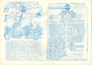 PLANET GONG #1. No place (Oxford: Paupers’ Press Co-operative), nd. (November 1977).