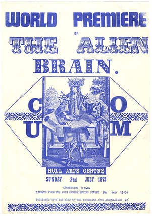 Item #40305 World Premiere of The Alien Brain. COUM