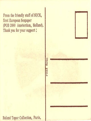 A group of printed documents from the 1st Wet Dream Film Festival, the world’s first erotic film festival, organised by the editors of Suck and held in venues across Amsterdam between 26th-29th November, 1970.