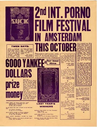 Item #40332 A poster announcing the 2nd Wet Dream Film Festival. SUCK