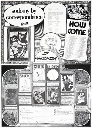 Item #40333 Sodomy Correspondence from Joy Publications. SUCK