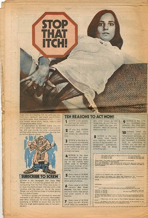 A group of eleven underground magazines and sex newspapers featuring news, articles, reviews and interviews relating to Suck, its contributors and/or the two Wet Dream Film Festivals it organised (1969-1973).