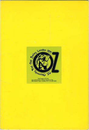 An original ‘Friends of Oz’ Press Kit (June 1971).