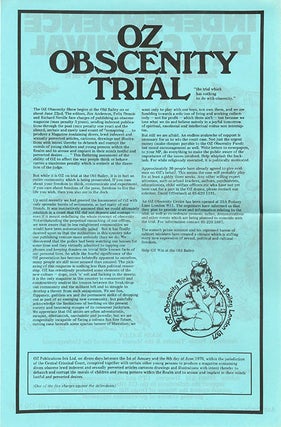 An original ‘Friends of Oz’ Press Kit (June 1971).