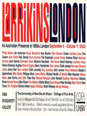 LARRIKINS IN LONDON: AN AUSTRALIAN PRESENCE IN 1960s LONDON.
