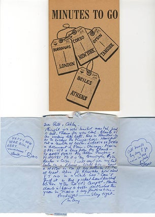 Item #40410 Minutes To Go. William BURROUGHS, Brion GYSIN, Sinclair BEILES, Gregory CORSO