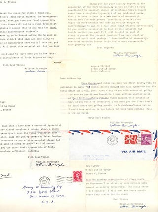 A collection of correspondence with booksellers Henry W. Wenning, Ulysses Grant Roman and James Roman, c. July 1961-December 1965, together with the landmark book catalogue, The &lsquo;Outsiders&rsquo;, published by Roman Books of Fort Lauderdale, Florida.