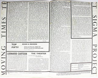 THE MOVING TIMES (London: Project Sigma, 1965).