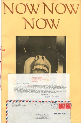 Item #40457 NOW NOW NOW (SF: 1965) + TLS. William S. BURROUGHS, contributes