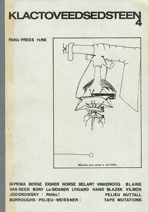 Item #40465 KLACTOVEEDSEDSTEEN #4 (Heidelberg: PANic Press, November 1966). William S. BURROUGHS,...