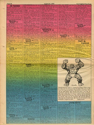 LOS ANGELES FREE PRESS #318 (August 21, 1970) + Peter Matson TLS.