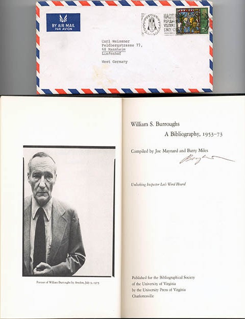 Item #40538 William S. Burroughs: A Bibliography, 1953-73. Joe MAYNARD, Barry MILES.