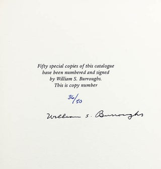 WILLIAM S. BURROUGHS: THE HOMBRE INVISIBLE. Catalogue Eight.