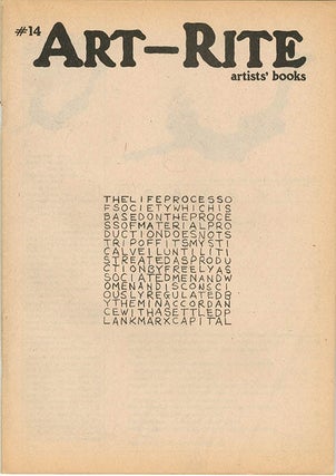 Item #40569 ART-RITE #14 (NY: Art-Rite Publishing Co., Winter 1976-77