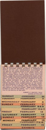 America and the Arts. Programme brochure for the fourth Fine Arts Festival 1960.