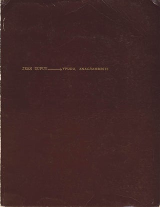 Item #40586 Ypudu, Anagrammiste. Jean DUPUY