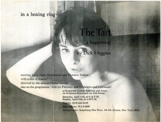 Item #40598 The Tart - a happening. Dick HIGGINS