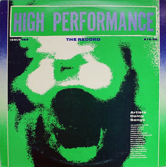 Used Performance Records HIGH PERFORMANCE #23: The Record Artists Doing Songs