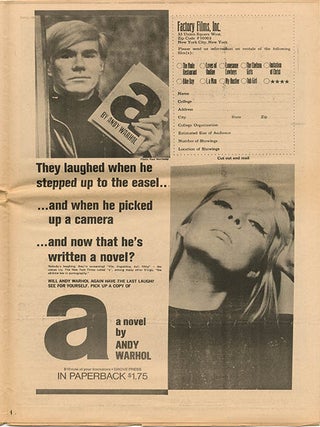 INTER/VIEW Vol. 1, #2 (NY: Poetry on Film, Inc., 1969).