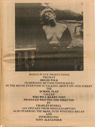 INTER/VIEW Vol. 1, #2 (NY: Poetry on Film, Inc., 1969).