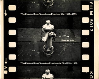 Item #40630 “The Pleasure Dome”, American Experimental Film 1939-1979. Jonas MEKAS, Claes...