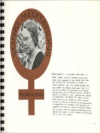 SOURCE - MUSIC OF THE AVANT GARDE #10 (Sacramento, CA: Composer/ Performer Edition, 1971) + mailing box.