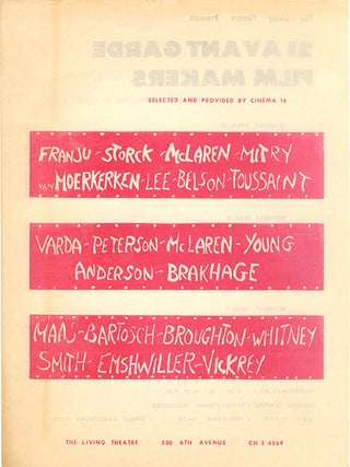 21 AVANT GARDE FILM MAKERS.