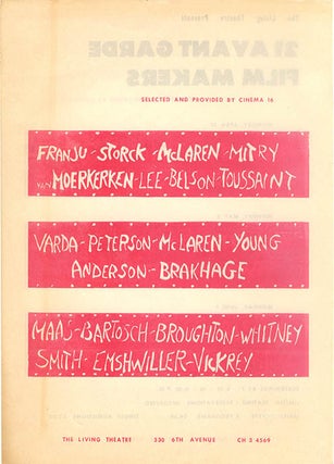 21 AVANT GARDE FILM MAKERS.