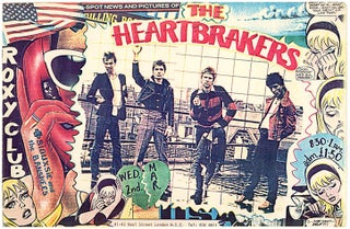 Item #40704 An original colour xerox flyer announcing the Heartbreakers + Siouxsie and the...