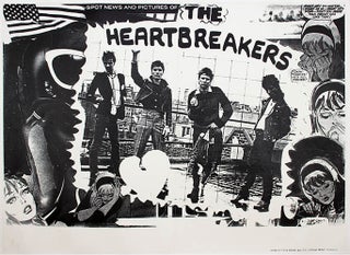 Item #40705 An original b/w promotional poster (1977). The HEARTBREAKERS