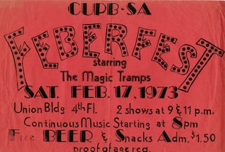 Item #40709 A poster announcing a CUPB-SA (Cornell University) ‘Feberfest’ starring the Magic...
