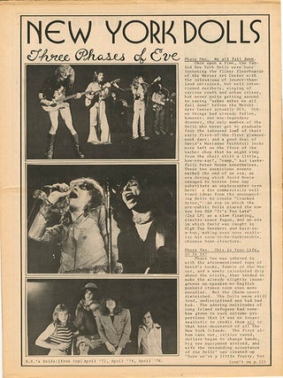 NEW YORK ROCKER #1-6, #8-9, #11-13 (NYC: February 1976 - August 1978).