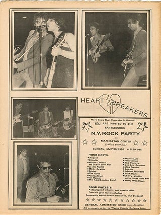 NEW YORK ROCKER #1-6, #8-9, #11-13 (NYC: February 1976 - August 1978).