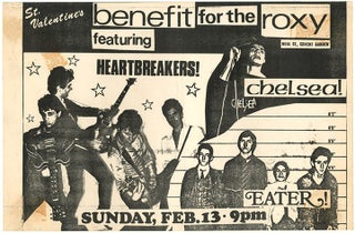 Item #40719 An original b/w flyer announcing a “St. Valentine’s Benefit for the Roxy”,...