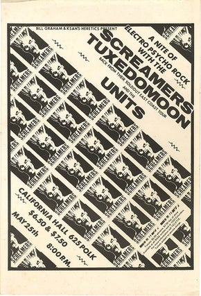 Item #40722 A poster announcing “A Nite of Electro Psycho Rock” with LA’s Screamers and San...