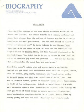 Horses Press Kit.