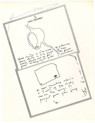 Item #40740 A broadside poem from De l’ame pour l’ame #5, the Official Newsletter of the...