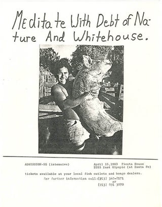 Item #40756 An original flyer for a Whitehouse live action at Fiesta House, 2353 East Olympic,...