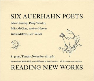 Item #40764 Six Auerhahn Poets Reading New Works. AUERHAHN PRESS