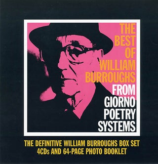 The Best of William Burroughs from Giorno Poetry Systems + promo broadside.