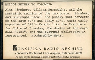 Item #40805 Return to Columbia. William S. BURROUGHS, Allen GINSBERG
